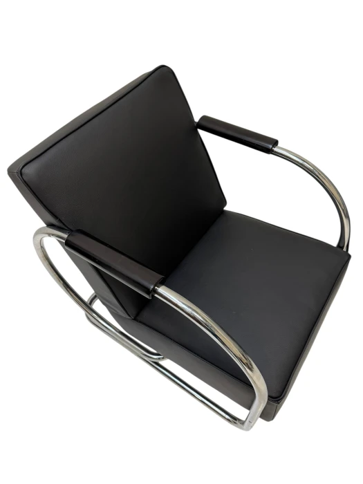 Art Deco Modernist Bauhaus Tubular Steel Lounge Chairs by Frits Kuyken, 1936